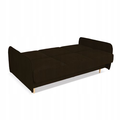 Kanapa sofa Alvo rozkładana wersalka funkcja spania pojemnik Family brązowa na Arena.pl