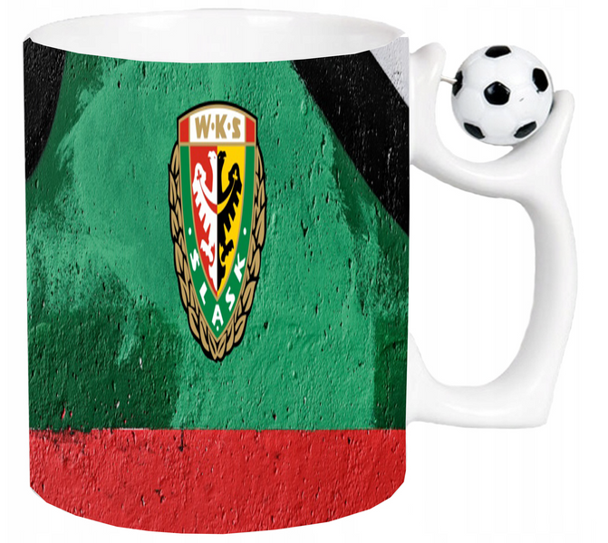Kubek z piłką dla Fana WKS Śląsk Wrocław zdjęcie 2