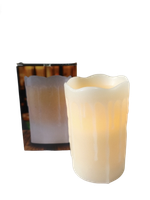 Świeca led lany wosk 12,5 x 8 cm