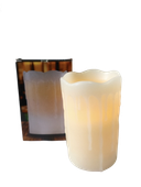 Świeca led lany wosk 12,5 x 8 cm