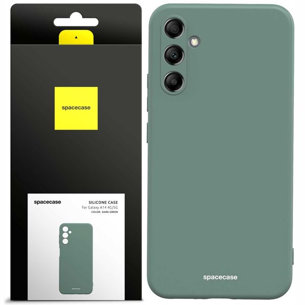 Spacecase Silicone Case Galaxy A14 4G Dark Green zdjęcie 1
