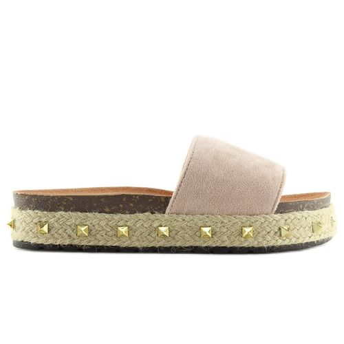 Klapki espadryle beżowe LS51 carnation r.40 na Arena.pl