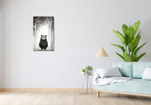 Obraz 40x70cm Ciekawski Miś na Arena.pl