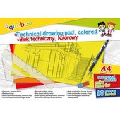 blok techniczny a4/10k kolorowy 150g gimboo a'6
