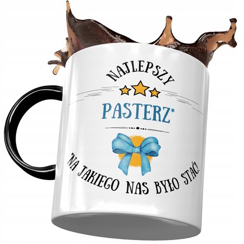 Kubek Czarny Dla Pasterza Najlepszy Pasterz Kubek Z Nadrukiem Ze Zdjęciem na Arena.pl