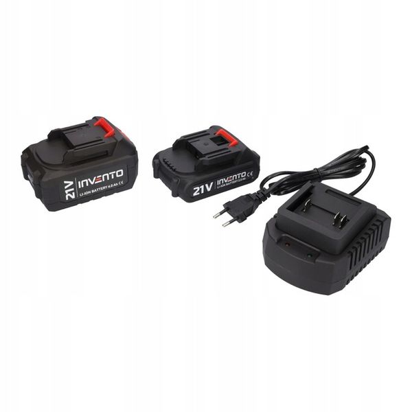 Wiertarka udarowa akumulatorowa 3/8 INVENTO A74U - 2Ah/ 4Ah adapter na bity zdjęcie 12