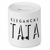 Skarbonka Dla Taty Elegancki Tata Elegent Dad Z Nadrukiem Ze Zdjęciem