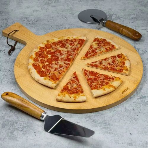 Deska do serowania pizzy 35 cm Kinghoff bambus na Arena.pl