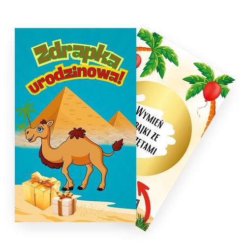 Zdrapki dla Dzieci z zadaniami Safari Urodzinowe aZD 25 sztuk na Arena.pl