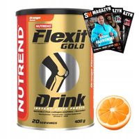 NUTREND FLEXIT GOLD DRINK 400 g KOLAGEN STAWY KOŚCI MIĘŚNIE WITAMINA D, B6
