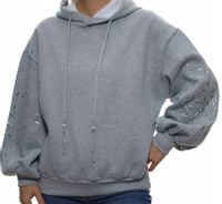 Damska bluza dresowa z kapturem cyrkonie uni