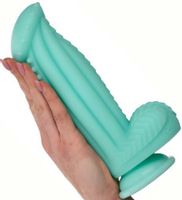 Niebieskie Monster dildo z przyssawką