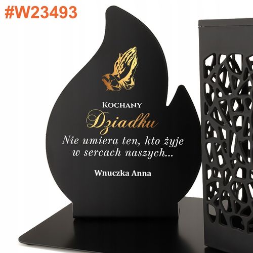 Znicz Solarny na Grób Mamy Taty Dekoracja z Dedykacją Wszystkich Świętych na Arena.pl