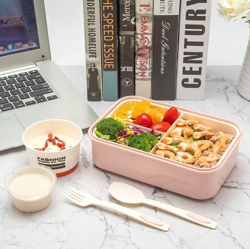 Śniadaniówka Szkoły Lunchbox Pracy Pojemnik Box Bento z Zastawa stołowa na Arena.pl