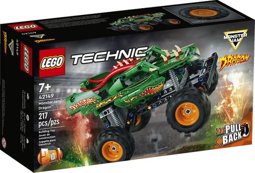 LEGO Technic Monster Jam Dragon Napęd PullBack 2w1 na Arena.pl