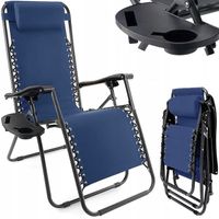 FOTEL OGRODOWY LEŻAK ROZKŁADANY PLAŻOWY KRZESŁO KEMPINGOWE GRANAT GRATIS