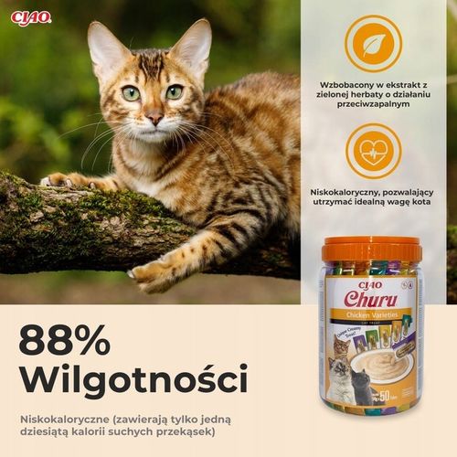 Inaba Cat Churu 50x14g (700g) Kremowy Przysmak Dla Kota Mix Z Kurczakiem na Arena.pl