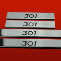 Listwa progowa PEUGEOT 301 Stal nierdzewna 304 połysk 4szt