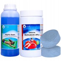2 x NTCE tabletki multifunkcyjne do basenu 200g 1kg chlor + antyglon super