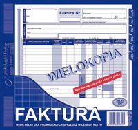 faktura vat 2/3 a4 wielokopia 100-2e