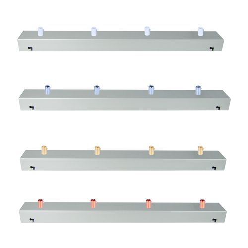 Podsufitka Sufitowa Prostokątna  50cm Jasno Szara z Mosiądzem 4 otwory na Arena.pl