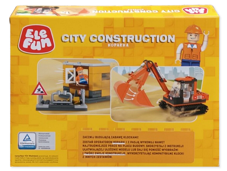 Klocki Elefun - City Construcion - Koparka 8824 zdjęcie 4
