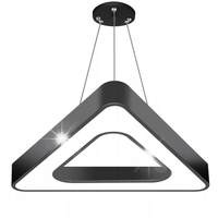 NOWOCZESNA LAMPA WISZĄCA SUFITOWA ŻYRANDOL LED LINIOWA BIUROWA 50W TRÓJKĄT