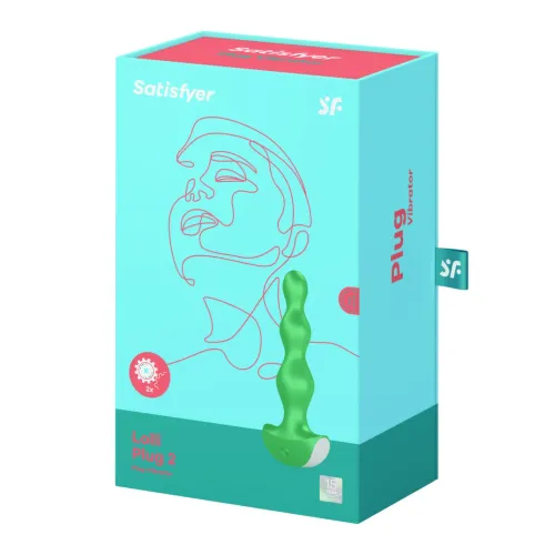 satisfyer lolli plug 2 green - wibrująca wtyczka silikonowa, 12 trybow na Arena.pl