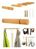 Wieszak na Ubrania Biżuterię Ścienny 12 cm na Ręczniki Papier Toaletowy Buk