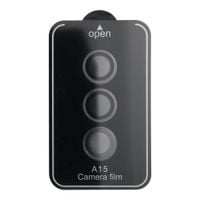 Osłona aparatu PROTECTOR 9H + aplikator do SAMSUNG A15 czarna
