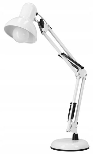 Lampka na Biurko LED Kreślarska Szkolna Regulowana E27 230V Stojąca Klips na Arena.pl