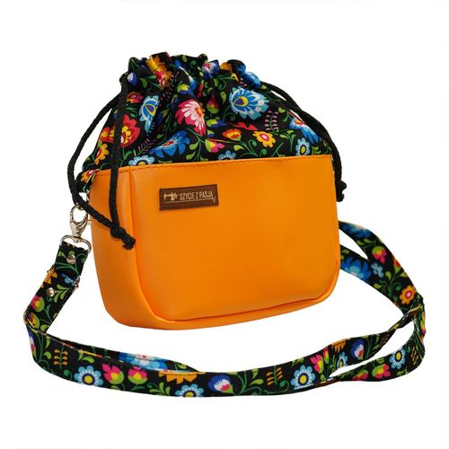 Torebka Czarny Łowicki Mała Sakiewka na Arena.pl