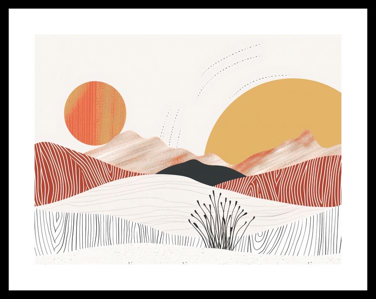 Plakat 40x30cm Roztańczone Słońce zdjęcie 3