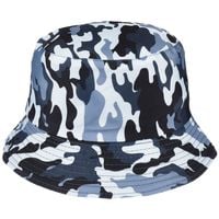 Granatowy Kapelusz Dwustronny Bucket Hat Wędkarski Modny Moro Kap-M-47