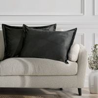 Zestaw 2 poszewek welwetowych z falbaną SIDE 50x70 grafitowa AmeliaHome