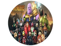 Opłatek na tort Lego Avengers