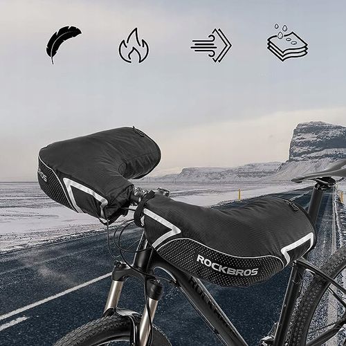 Ocieplacze na ręce na kierownicę rower skuter ochrona do -30°C na Arena.pl