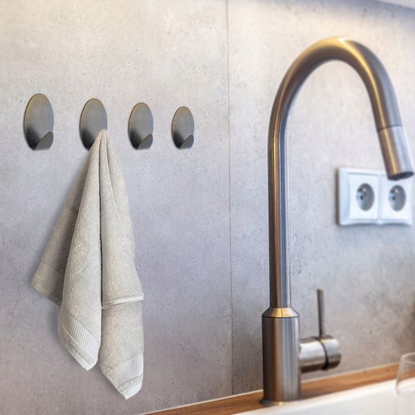 WIESZAK ŁAZIENKOWY SAMOPRZYLEPNY HACZYK 4 SZT zdjęcie 9