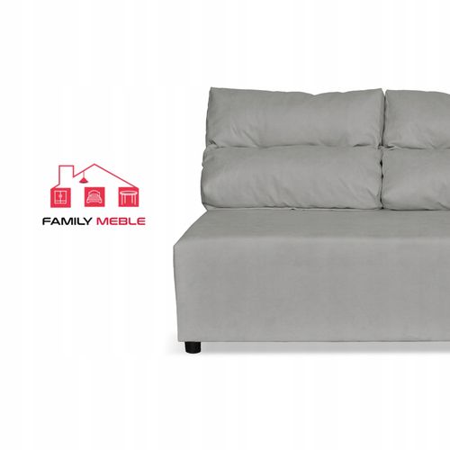 Kanapa sofa KIMO funkcja spania pojemnik Family Meble Hunter j. szary welur na Arena.pl