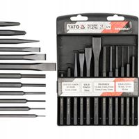 YATO ZESTAW PRZECINAKÓW I PUNKTAKÓW WYBIJAKÓW WALCOWE 12 SZTUK YT-4714