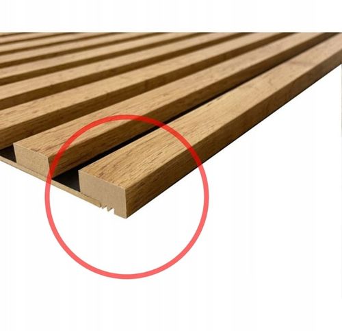 LAMELE ŚCIENNE DĄB WOTAN NA PŁYCIE 515x2750mm na Arena.pl
