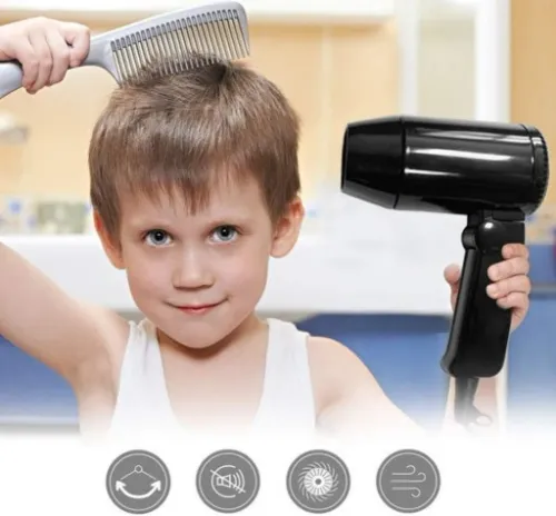 PRZENOŚNA SUSZARKA DO WŁOSÓW W SAMOCHODZIE, WTYCZKA ZAPALNICZKI, CZARNY na Arena.pl