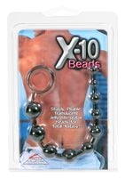 x 10 beads black