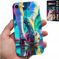 ETUI DO IPHONE SE / SE2 - PIŁKA NOŻNA FOOTBALL PIŁKARZE + SZKŁO
