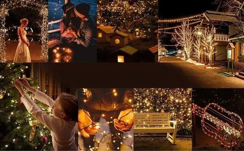 Lampki choinkowe ciepła biel na zewnątrz i wewnątrz 40 m 2000 lampek LED na Arena.pl