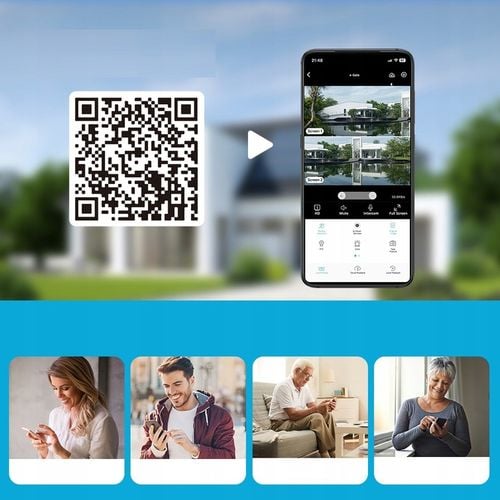 PODWÓJNA KAMERA 2X5MP 5GHz ZOOM ZEWNĘTRZNA OBROTOWA IP WIFI ALARM DETEKCJA na Arena.pl