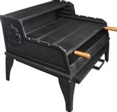 GRILL OGRODOWY MAŁY NR 3 - NISKI stojący na nóżkach żeliwny