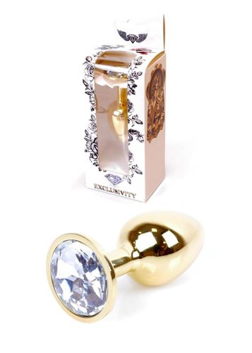 plug jewellery gold plug  clear na Arena.pl