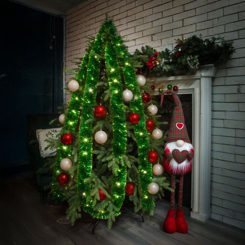 łańcuch led choinkowy zielony na baterie świąteczny na choinkę 6 metrów na Arena.pl