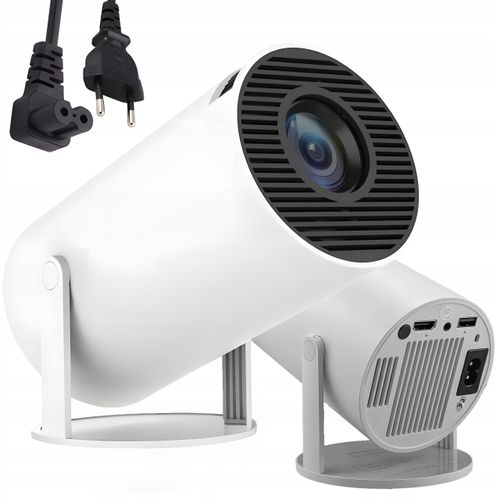 PROJEKTOR RZUTNIK WIFI ANDROID PRZENOŚNY OBROTOWY SMART 4K GŁOŚNIK BT 5.0 na Arena.pl